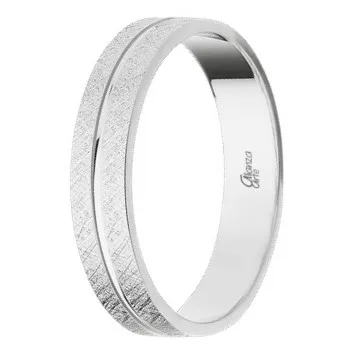 Alianza de Oro Blanco 4 mm.