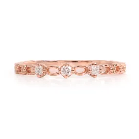 Alianza M&M's HUG - Oro 18k rosa - 0.06ct