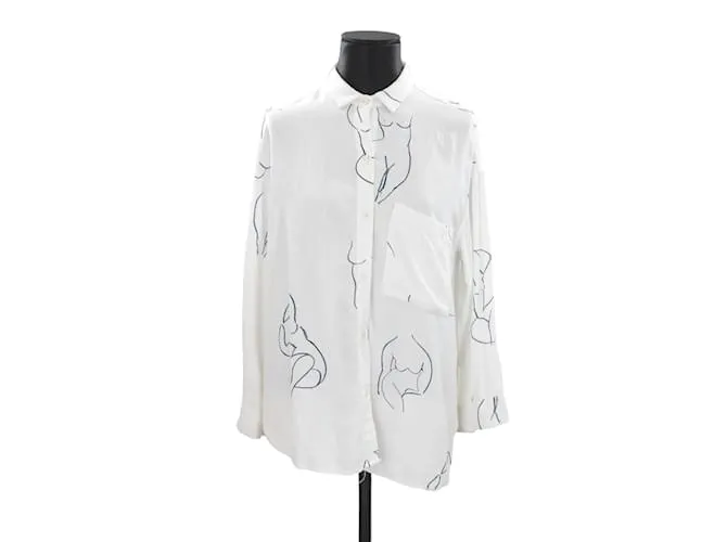 Autre Marque Remera de algodón Blanco 