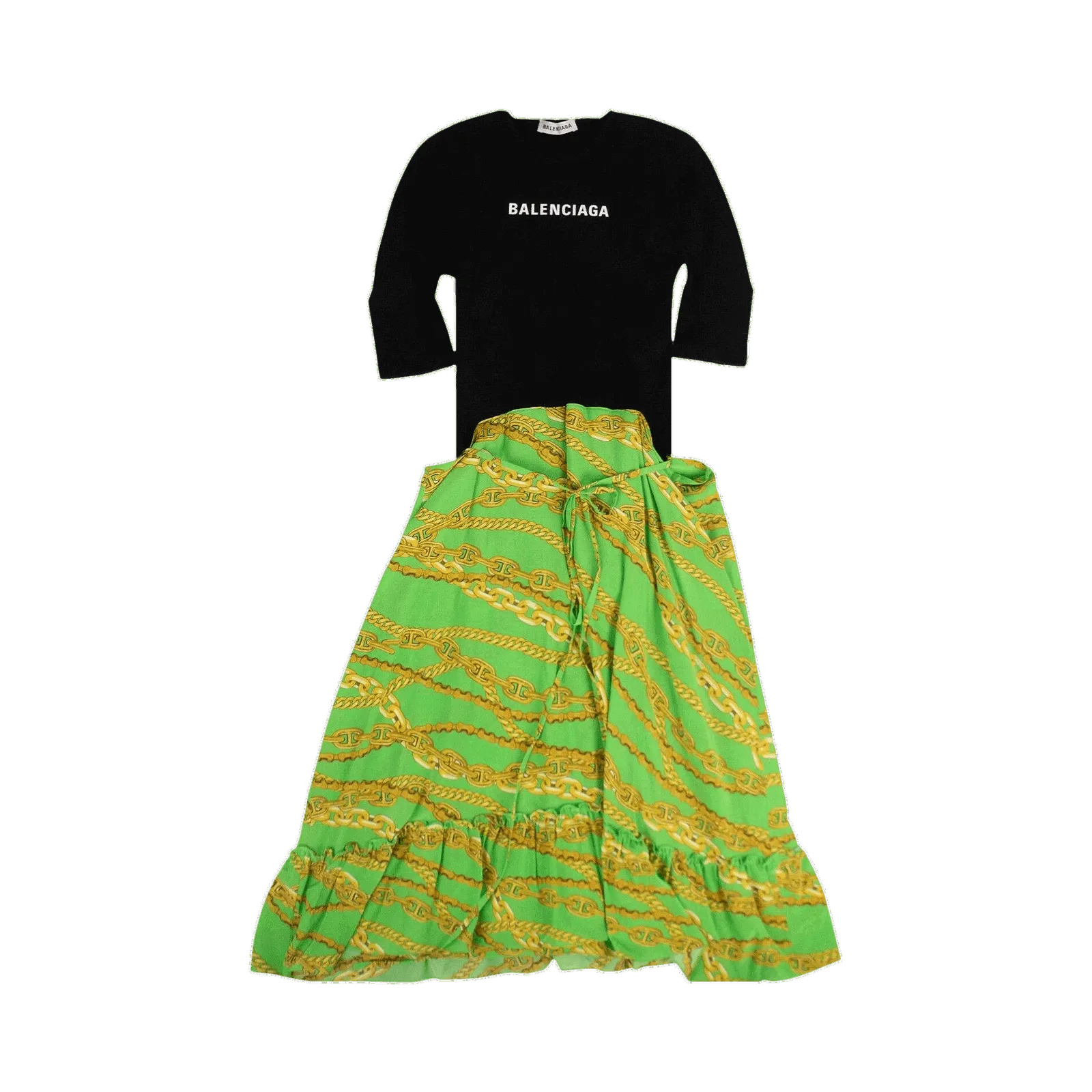 Balenciaga Chain Print Dress