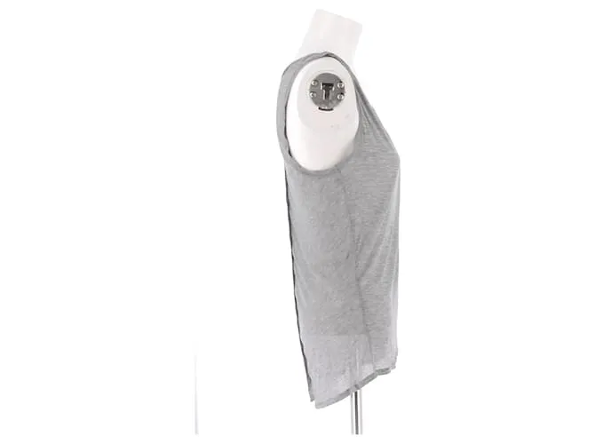 BALMAIN Tops T.FR 36 Viscosa Gris 