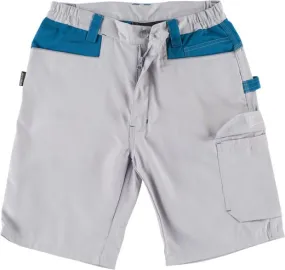 Bermuda multibolsillos con refuerzo Gris Claro / Azafata