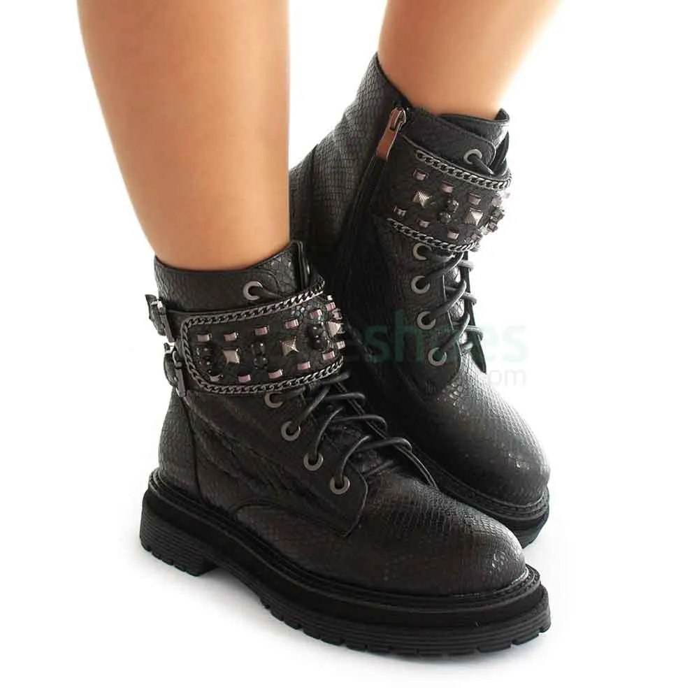 Botins ALMA EN PENA Cobra Black I21503