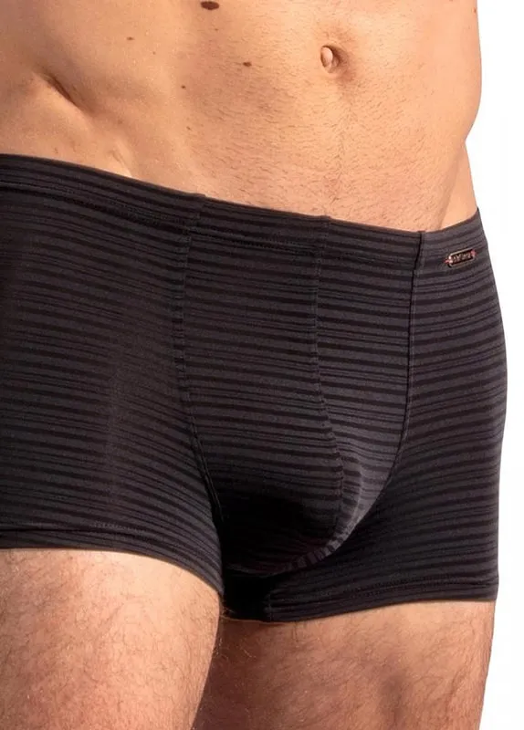Boxer Minipants Olaf Benz en microfibra en negro