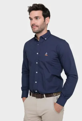 Camisa azul marino clásica modelo España