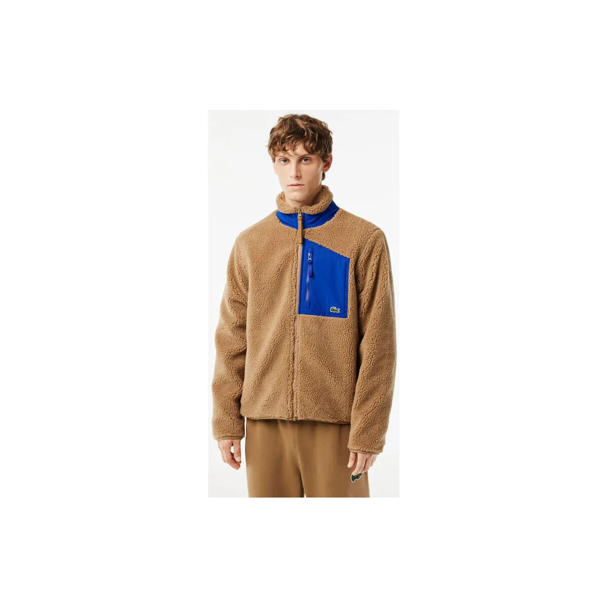 CHAQUETA FELPA  MARRóNAZUL