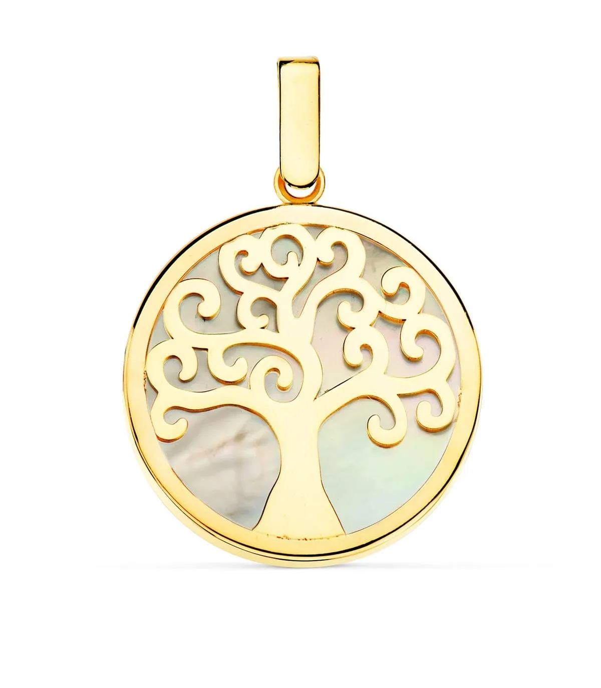 Colgante árbol de la vida 18 Ktes 20 mm.
