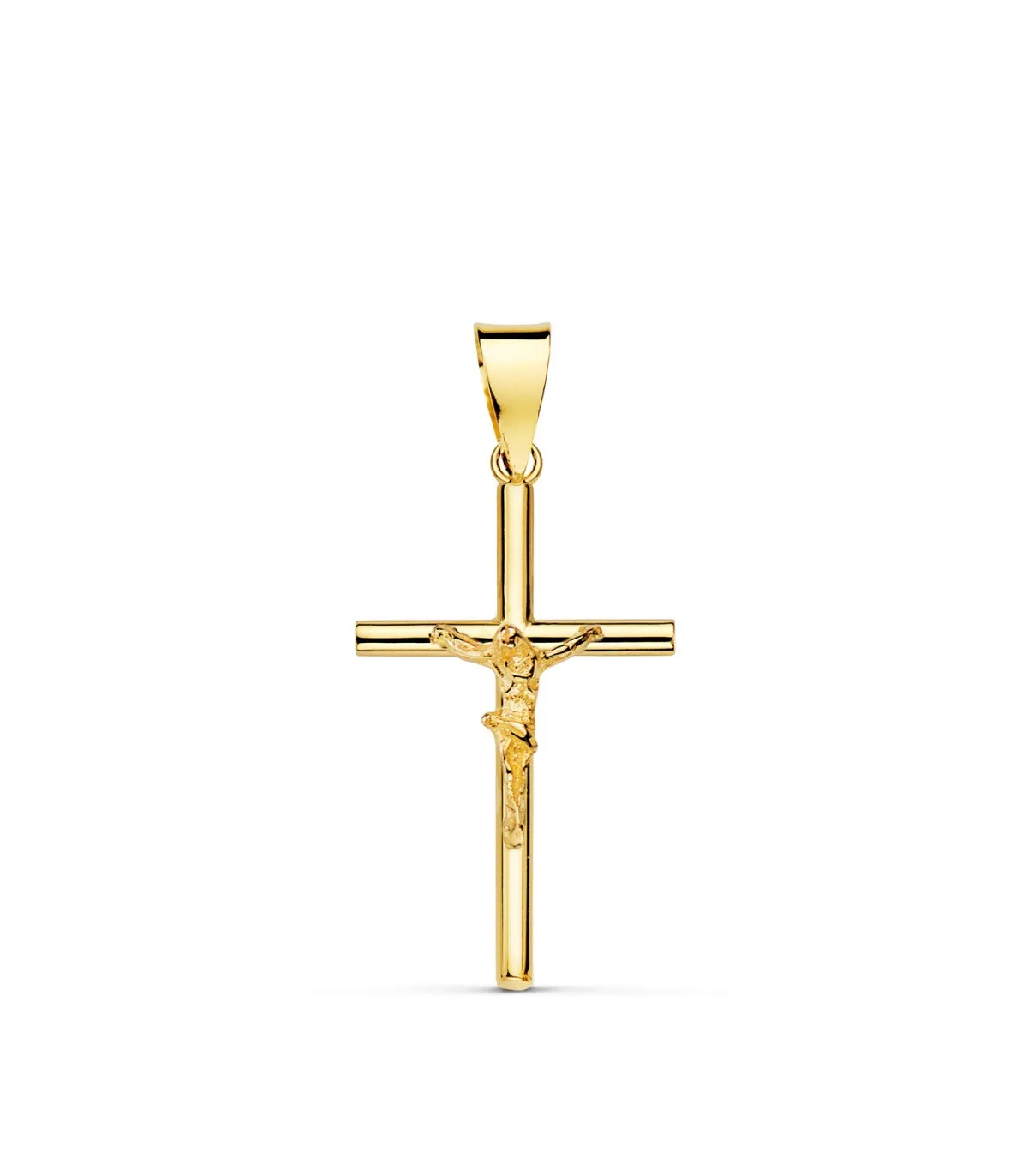Cruz Cristo lisa 18 Ktes 21mm