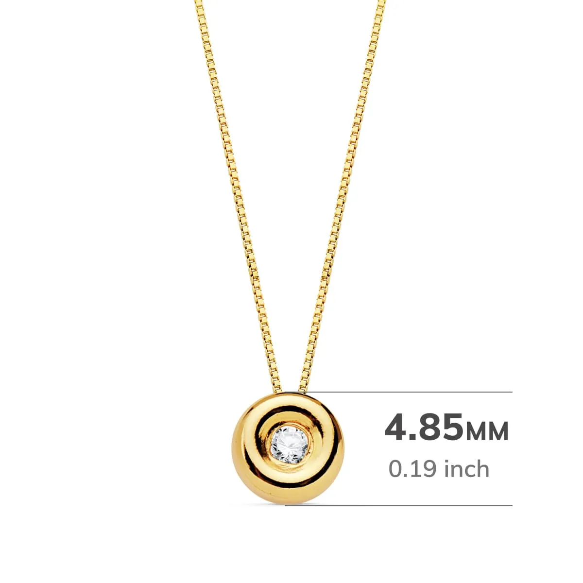 Gargantilla Oro y Diamante 0.015 Qts.