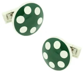 Gemelos para camisa Skultuna Balls Plateado - Verde