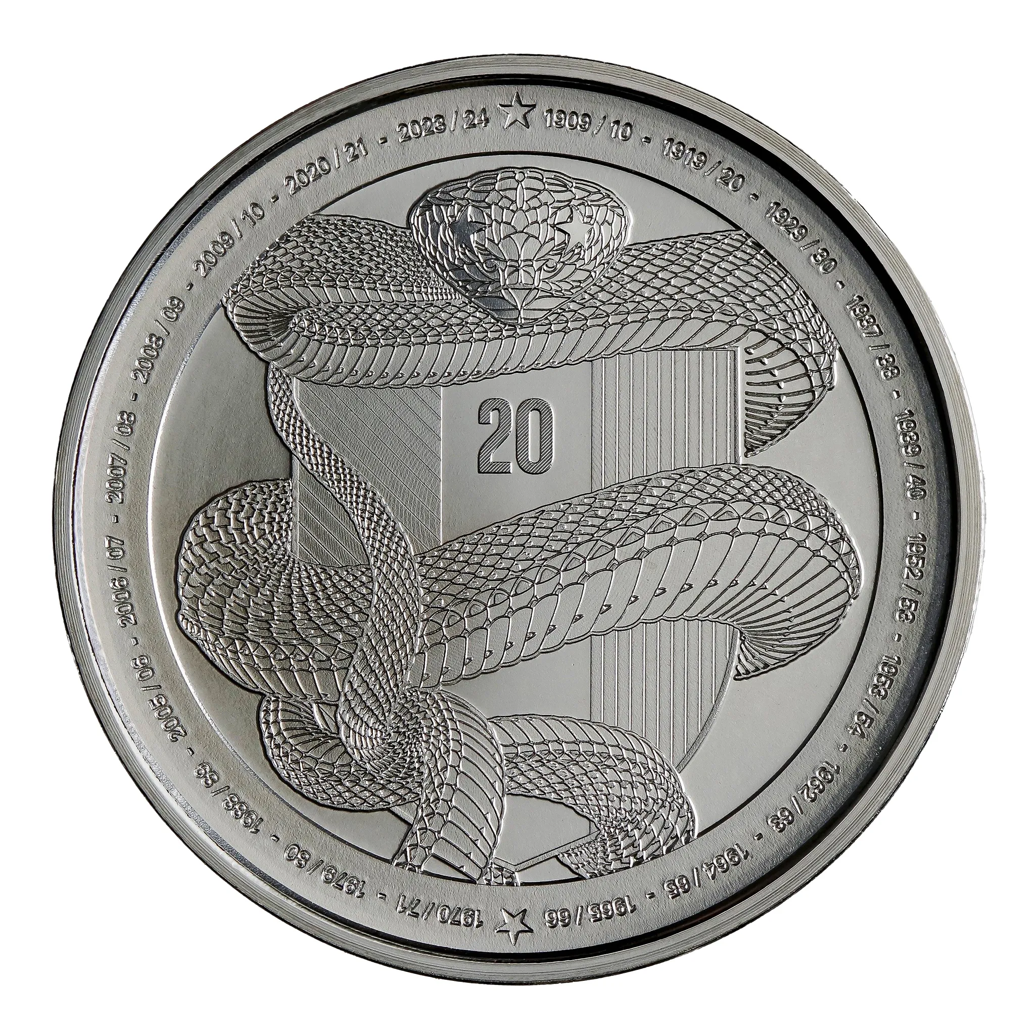 IM MEDALLA OFICIAL DE PLATA CAMPIONI D'ITALIA 2023/24