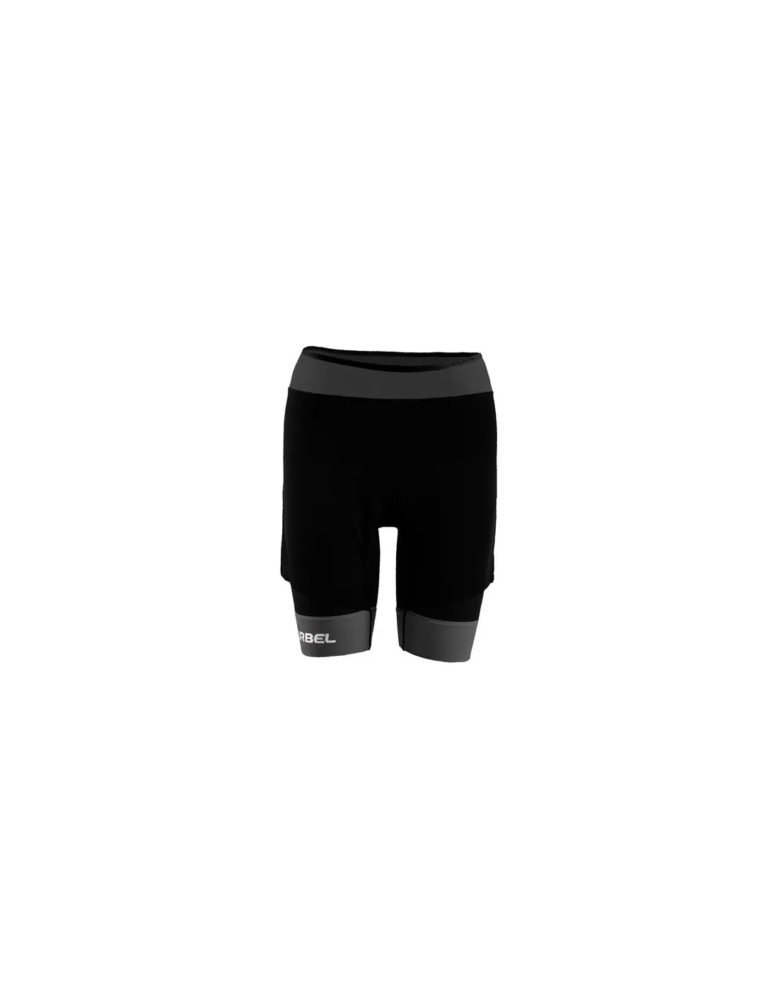 Pantalón de Trail Lurbel Samba Shorts Mujer Negro/Gris
