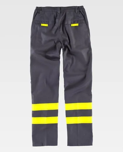 Pantalón ignífugo y antiestático Gris Amarillo