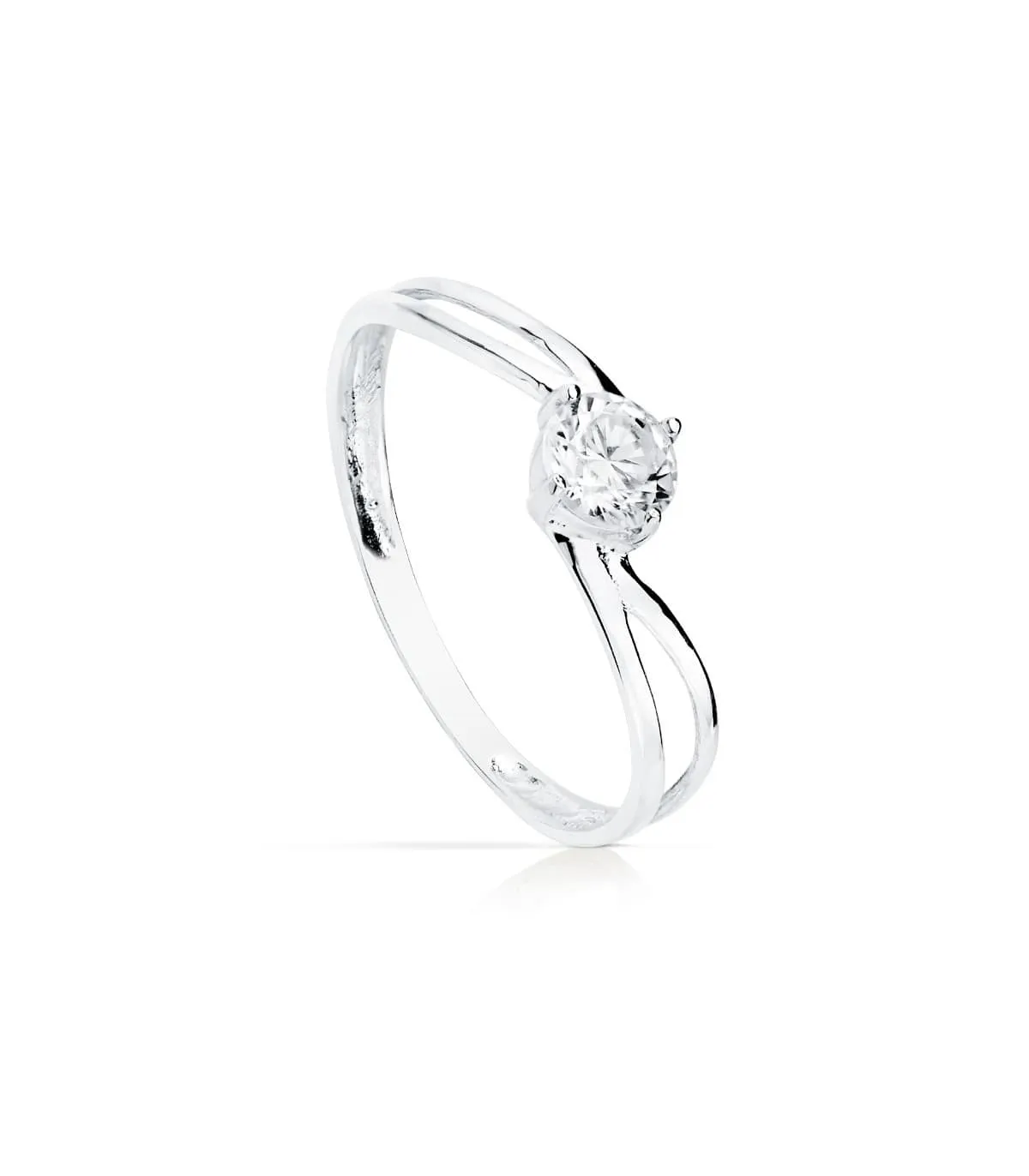 Solitario blanco Sabadini 18 Ktes