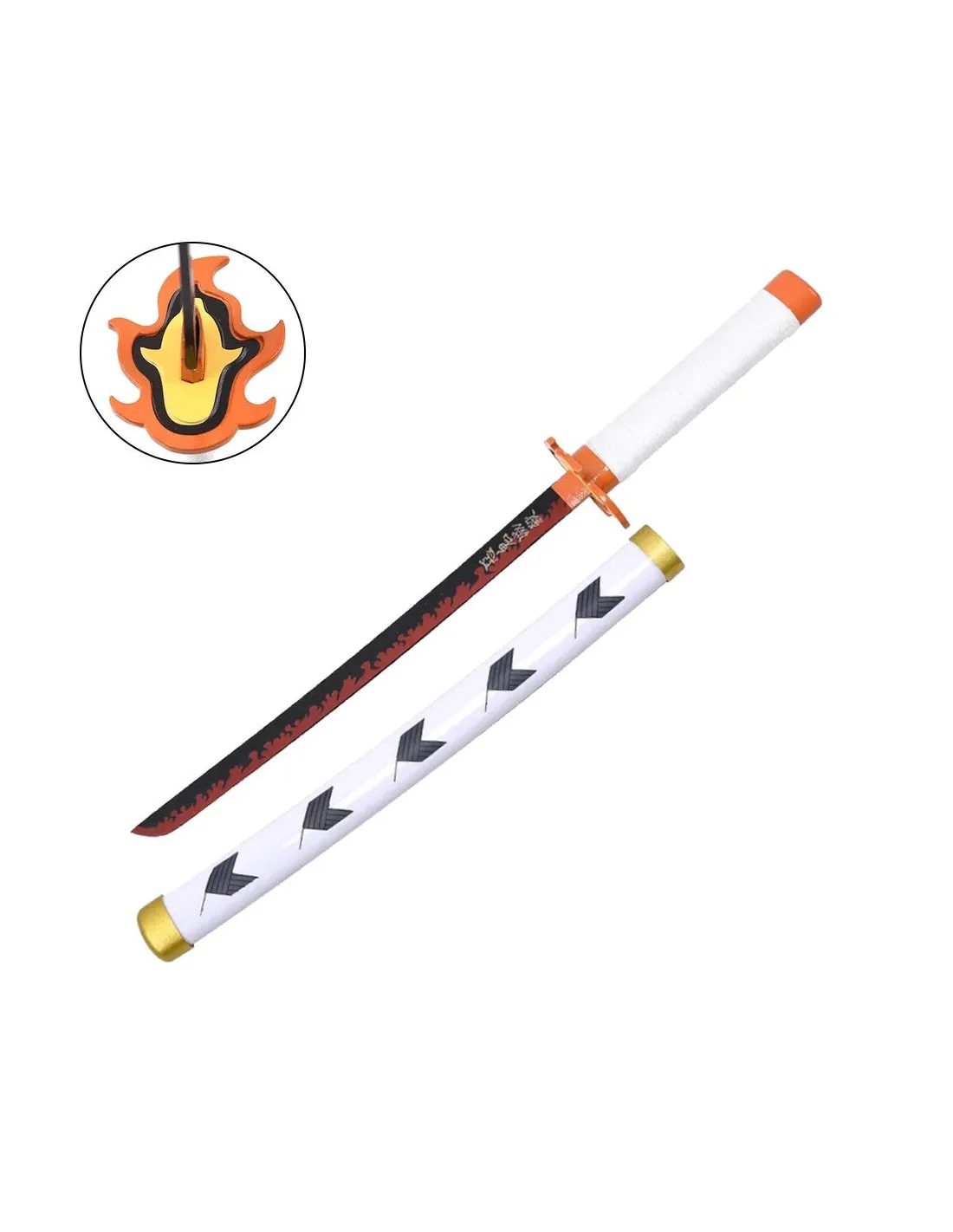 Tanto decorativo en miniatura Rengoku Kyoujurou, Demon Slayer (43 cm.)