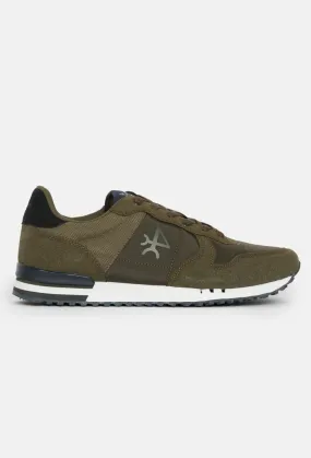 Zapatilla modelo sneaker logo kaki