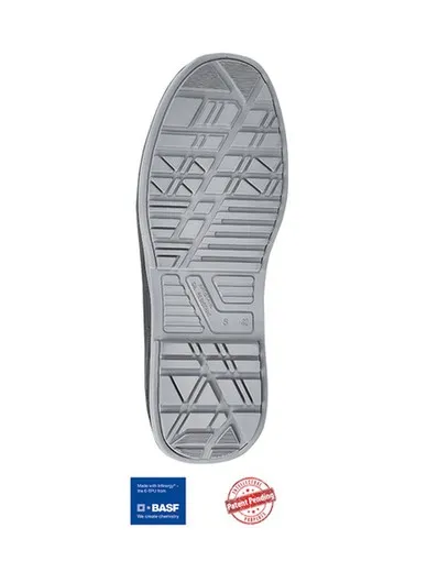 Zapato Upower modelo YELLOW de seguridad gris